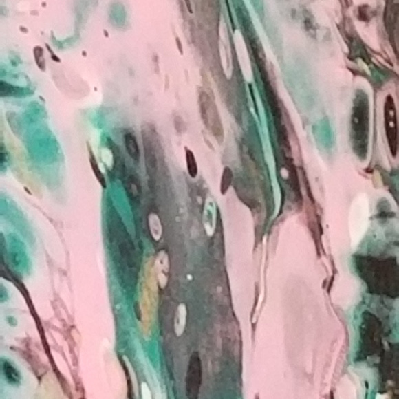 Original Painting Acrylic 8x10 Pink Black - Picture 6 of 8